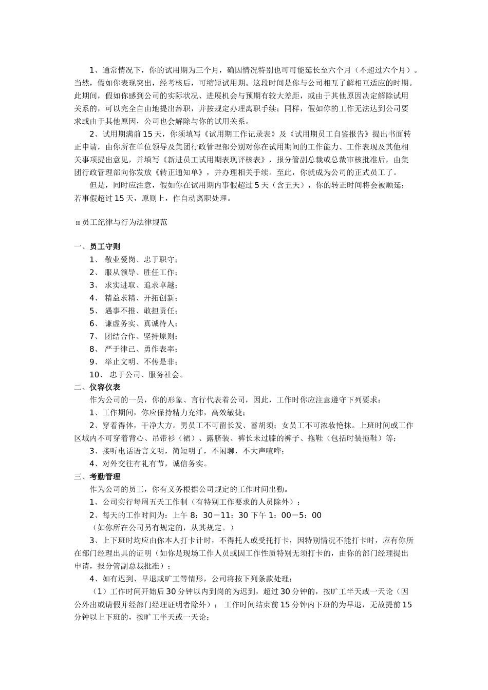 大华集团员工手册_第2页