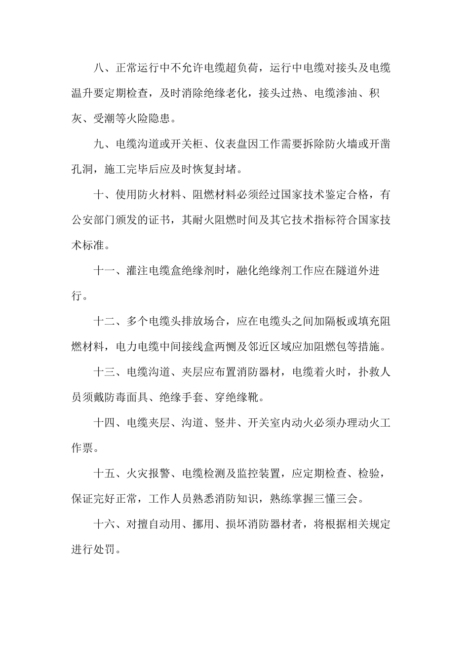 大唐南京发电厂电缆沟、电缆夹层消防安全管理规定_第2页