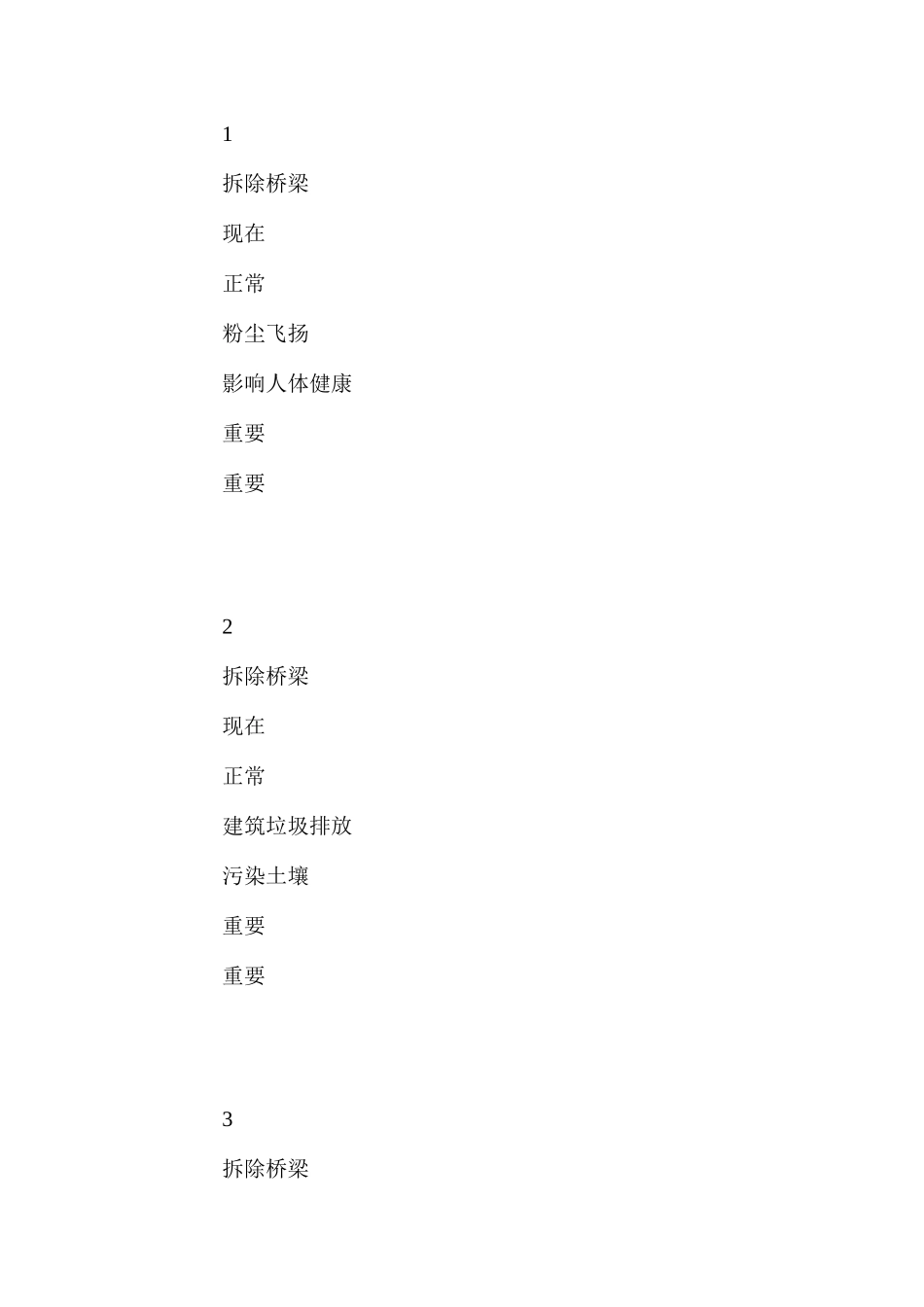 大型结构物拆除工程施工环境因素识别与评价 _第2页
