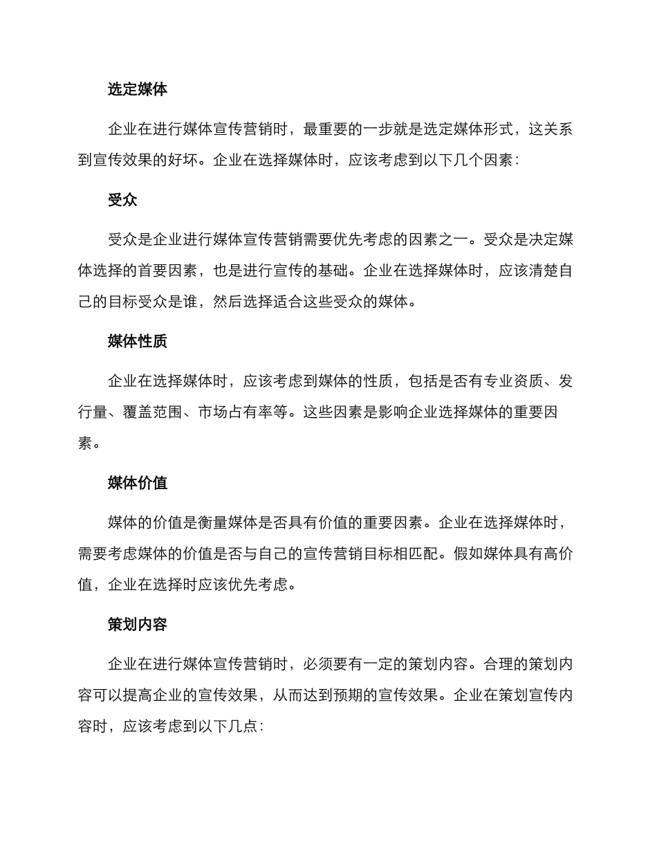 媒体宣传营销策划方案_第2页