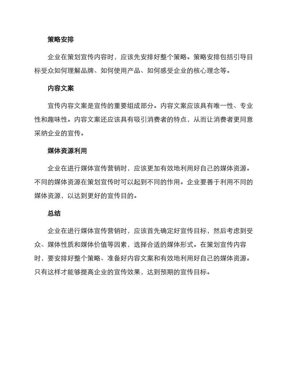 媒体宣传营销策划方案_第3页