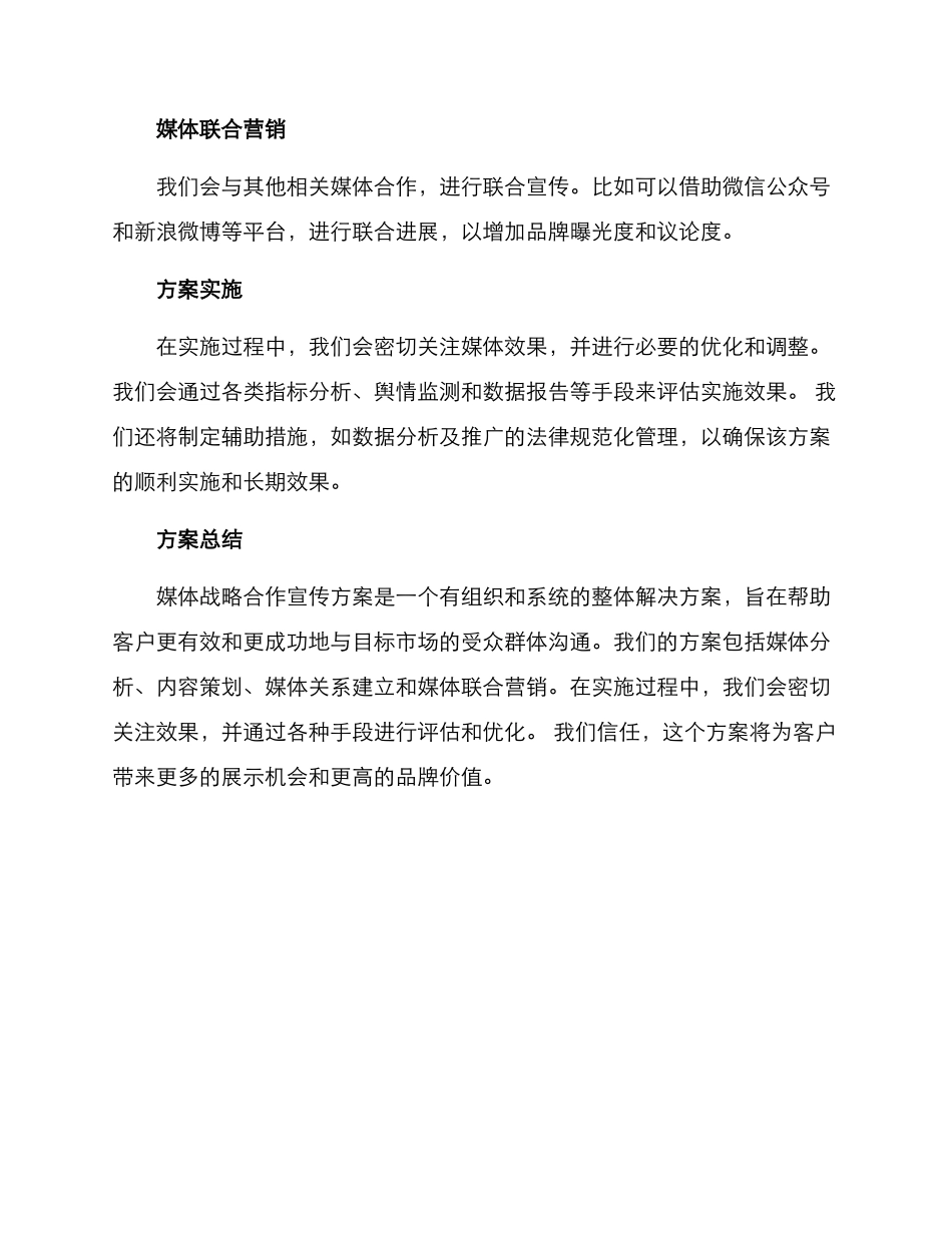 媒体战略合作宣传方案_第2页