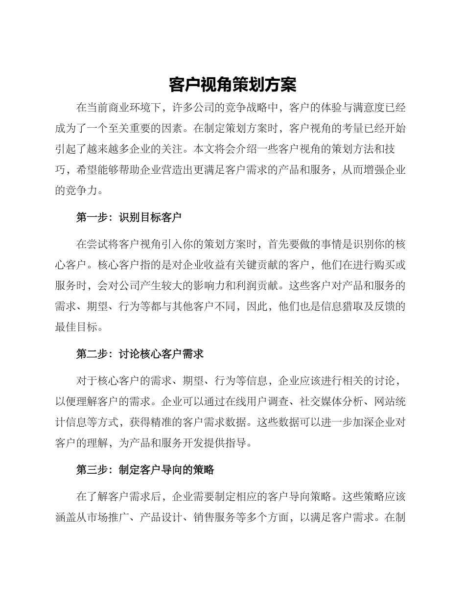 客户视角策划方案_第1页