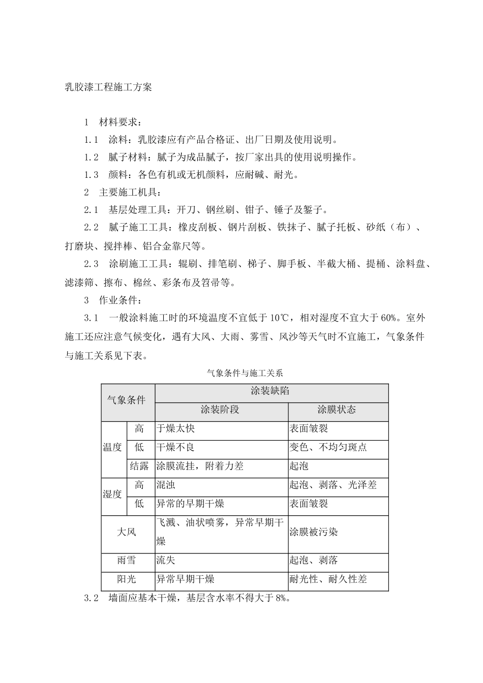 室内乳胶漆工程施工方案_第1页