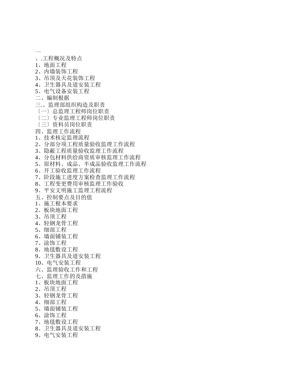 室内装饰工程监理规划_第3页