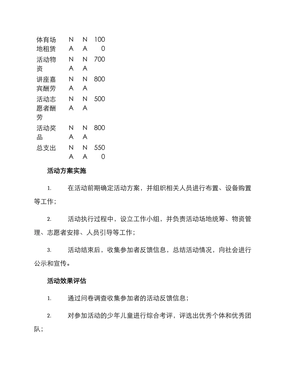 少儿红色活动策划方案_第3页