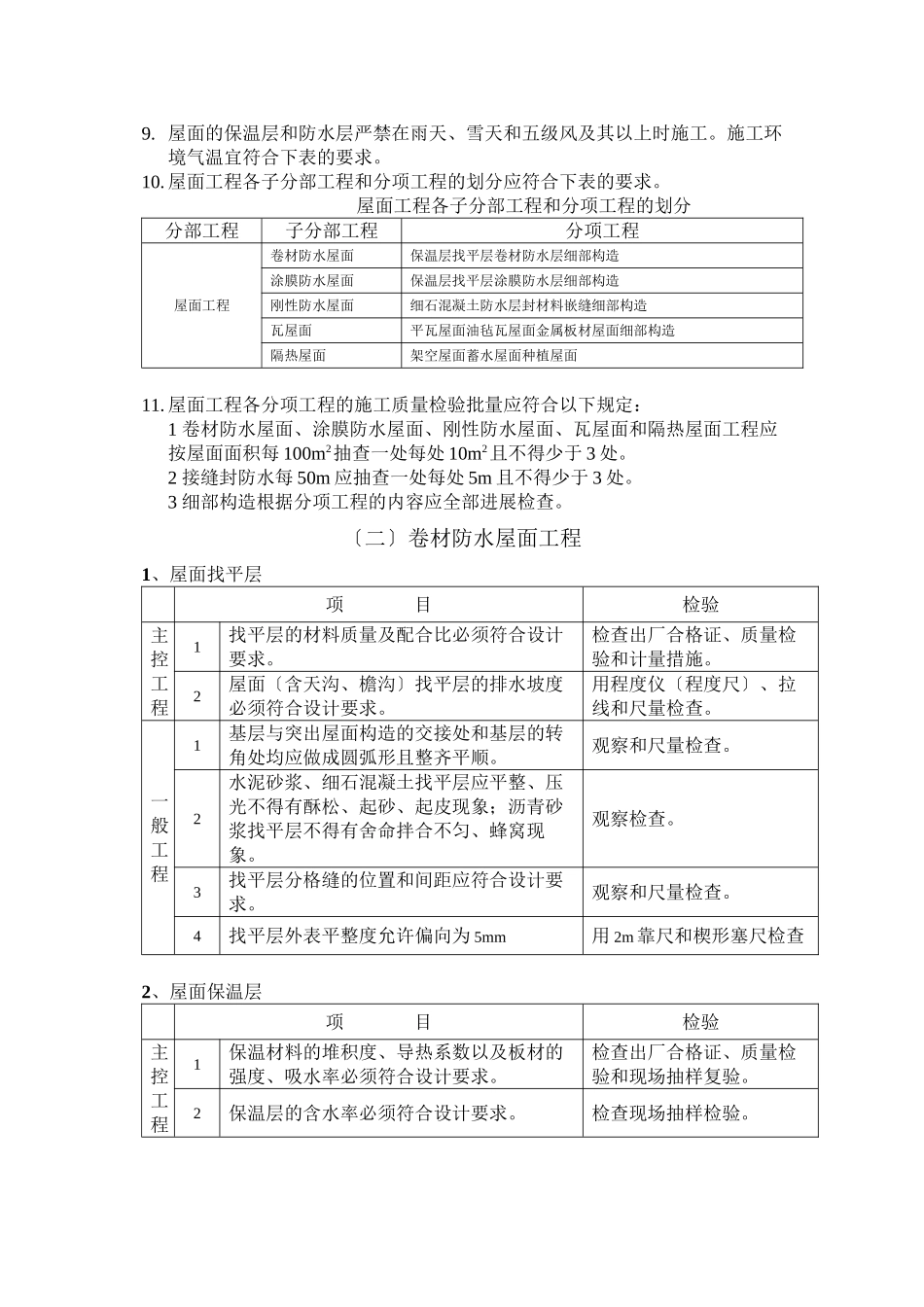 屋面工程施工质量监理实施细则cv_第2页