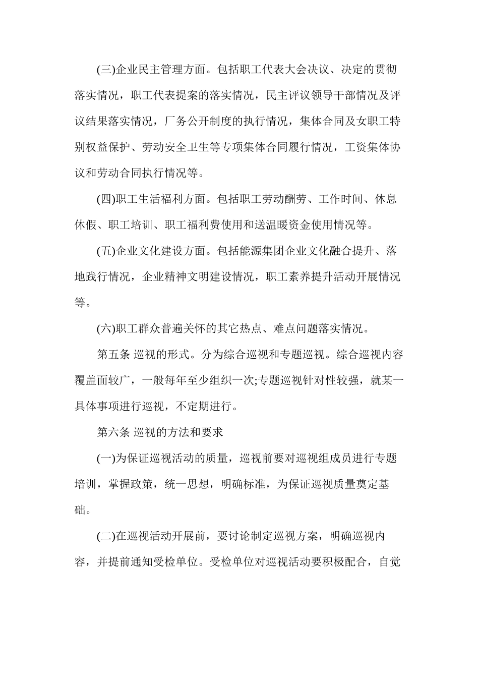 山东能源集团职工代表巡视制度_第2页