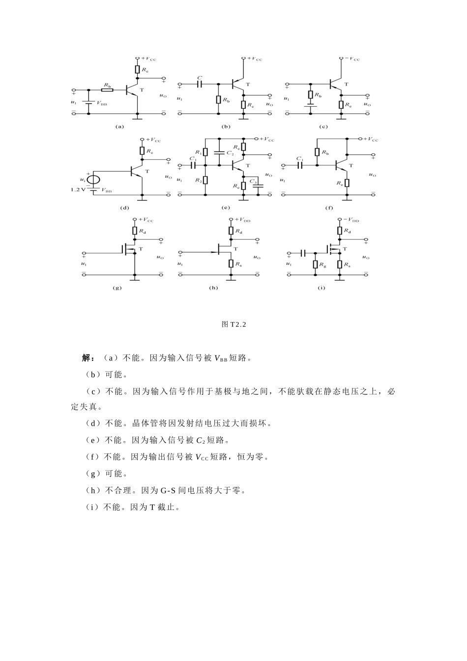 嵌入式开发课件-2章 基本放大电路题解_第2页