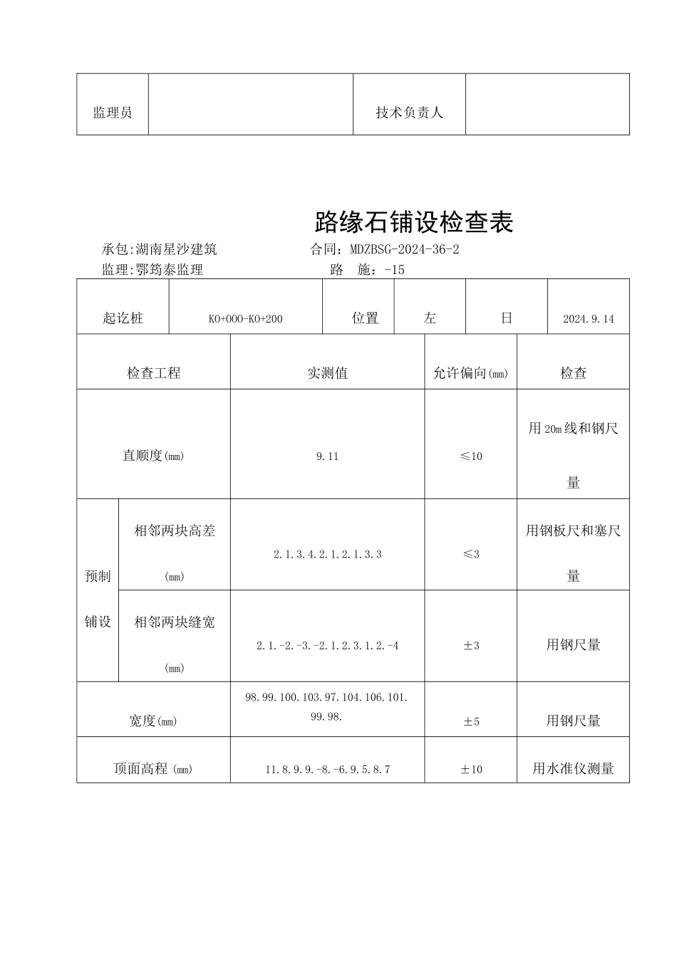 市政路人行道表格_第3页