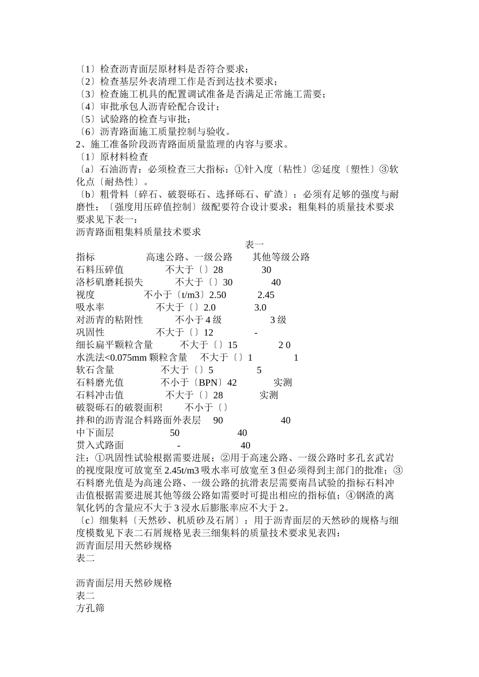 市政道路沥青砼路面工程监理细则_第3页
