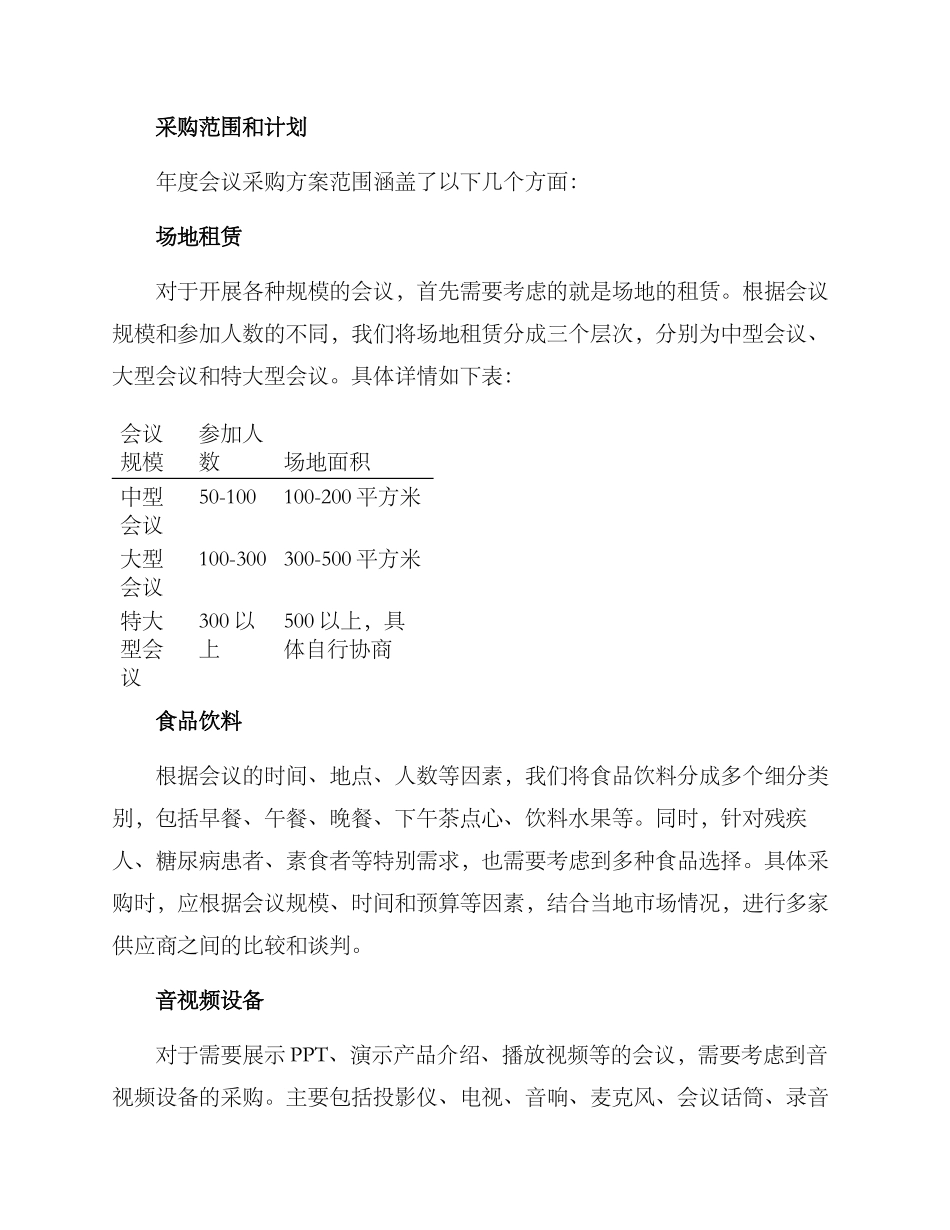 年度会议采购方案_第2页