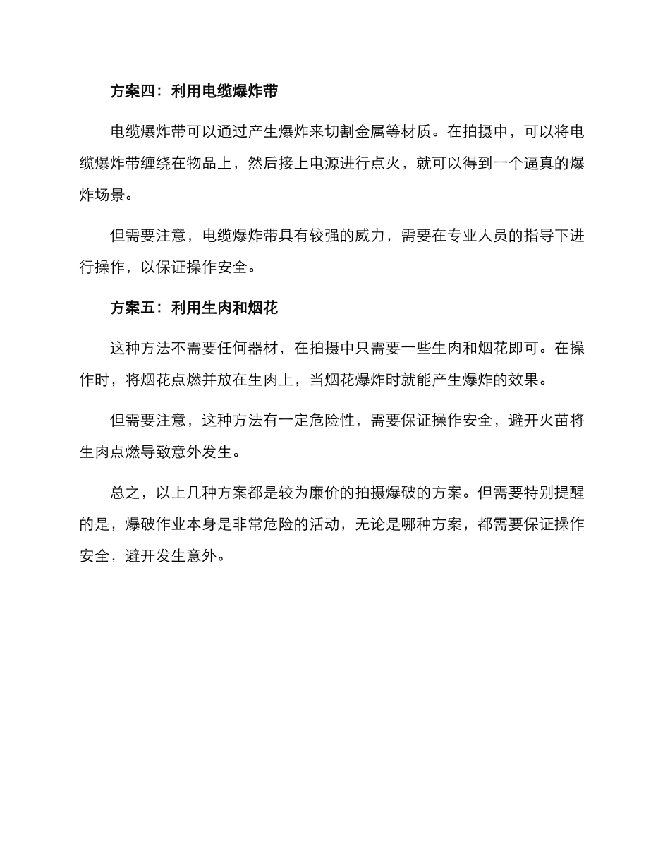 廉价爆破拍摄方案_第2页