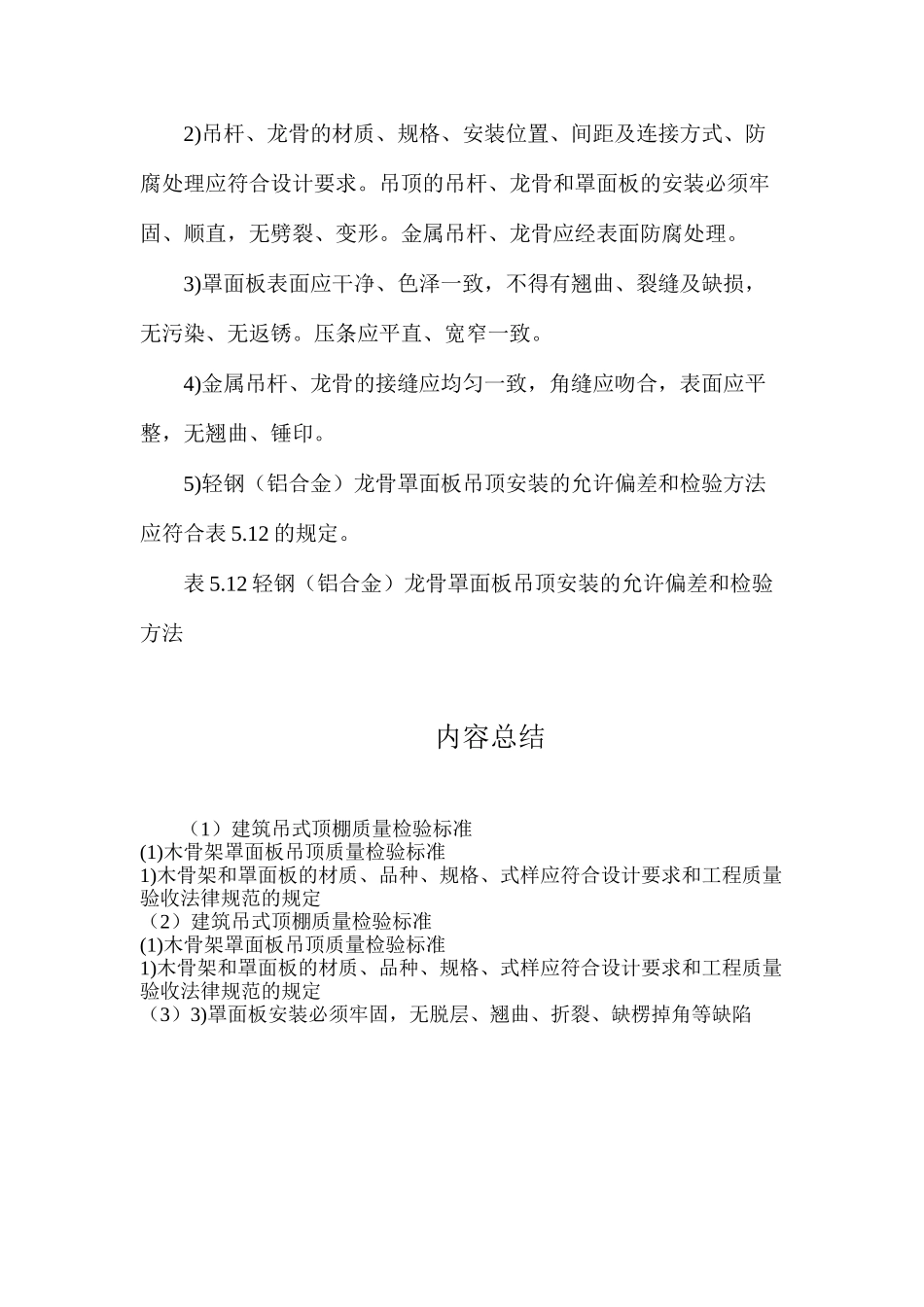 建筑吊式顶棚质量检验标准_第2页