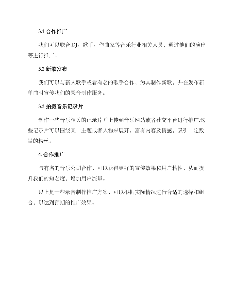 录音制作推广方案_第3页