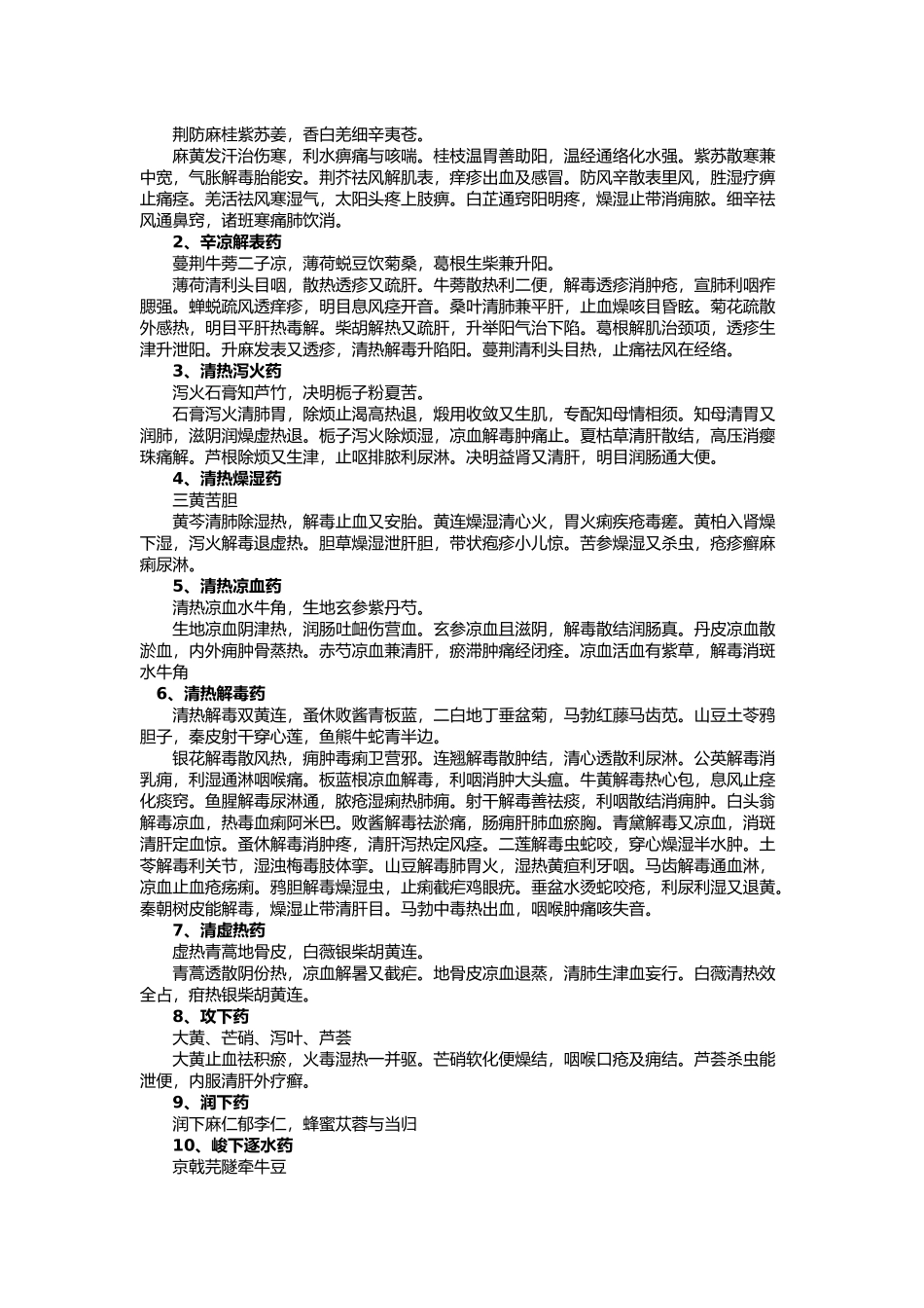 执业医师-中药口诀_第2页