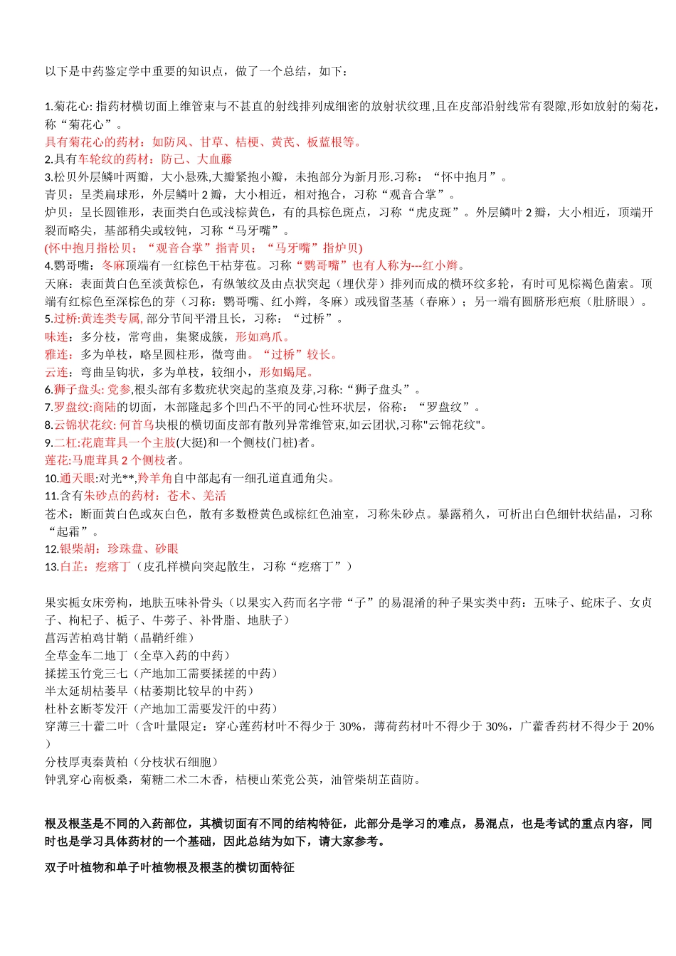 执业医师-中药鉴定学_第1页