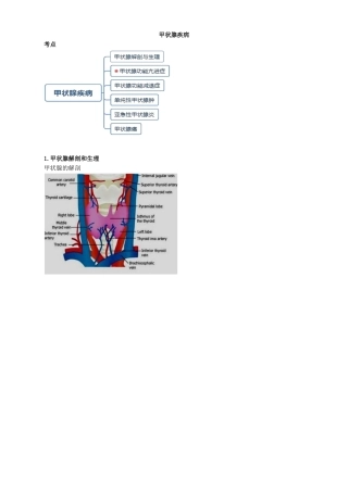 执业医师-甲状腺疾病