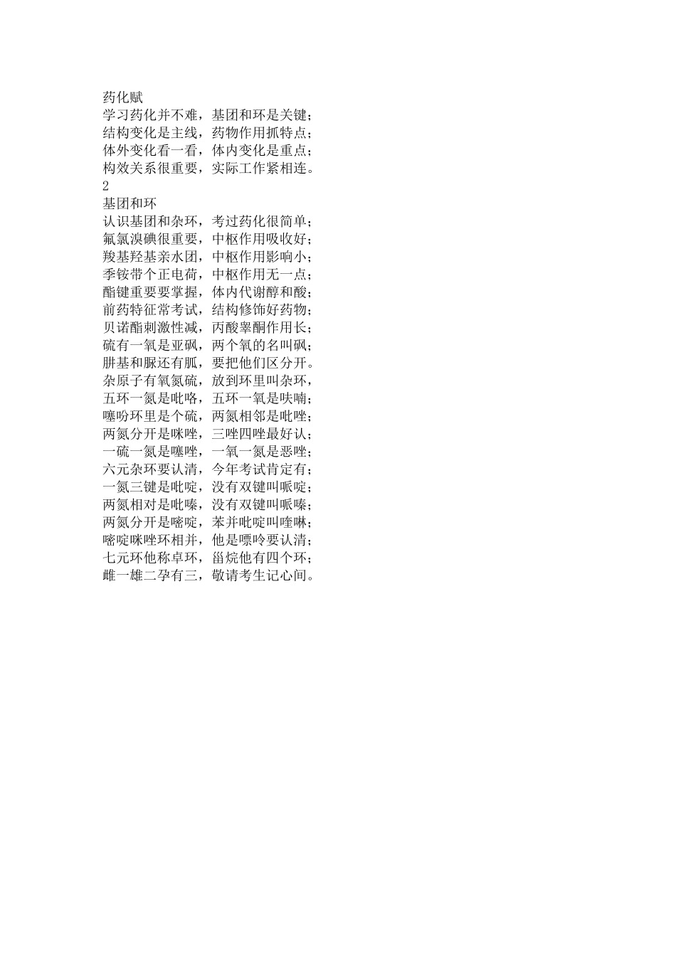 执业医师-药化赋_第1页