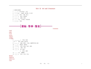【精品】2011高考总复习英语名师教你学 高一 Unit12学案 新人教版