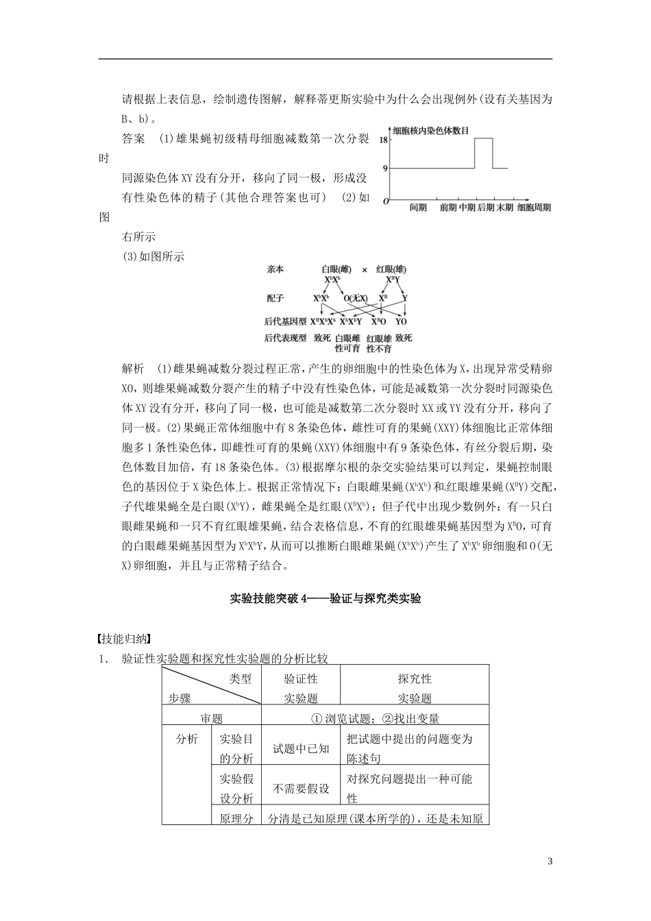 【步步高】（四川专用）2014高考生物一轮复习 第四单元 细胞的生命历程考能专项突破四学案_第3页