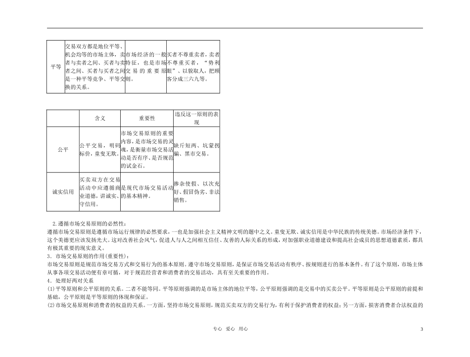 【精品】备考2011高考政治高效学习方案政治考点专项 经济服务市场教案 人教版_第3页