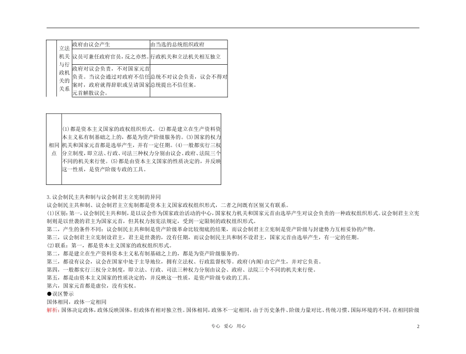【精品】备考2011高考政治高效学习方案政治考点专项 政治代表大会制度是我国的根本制度教案 人教版_第2页