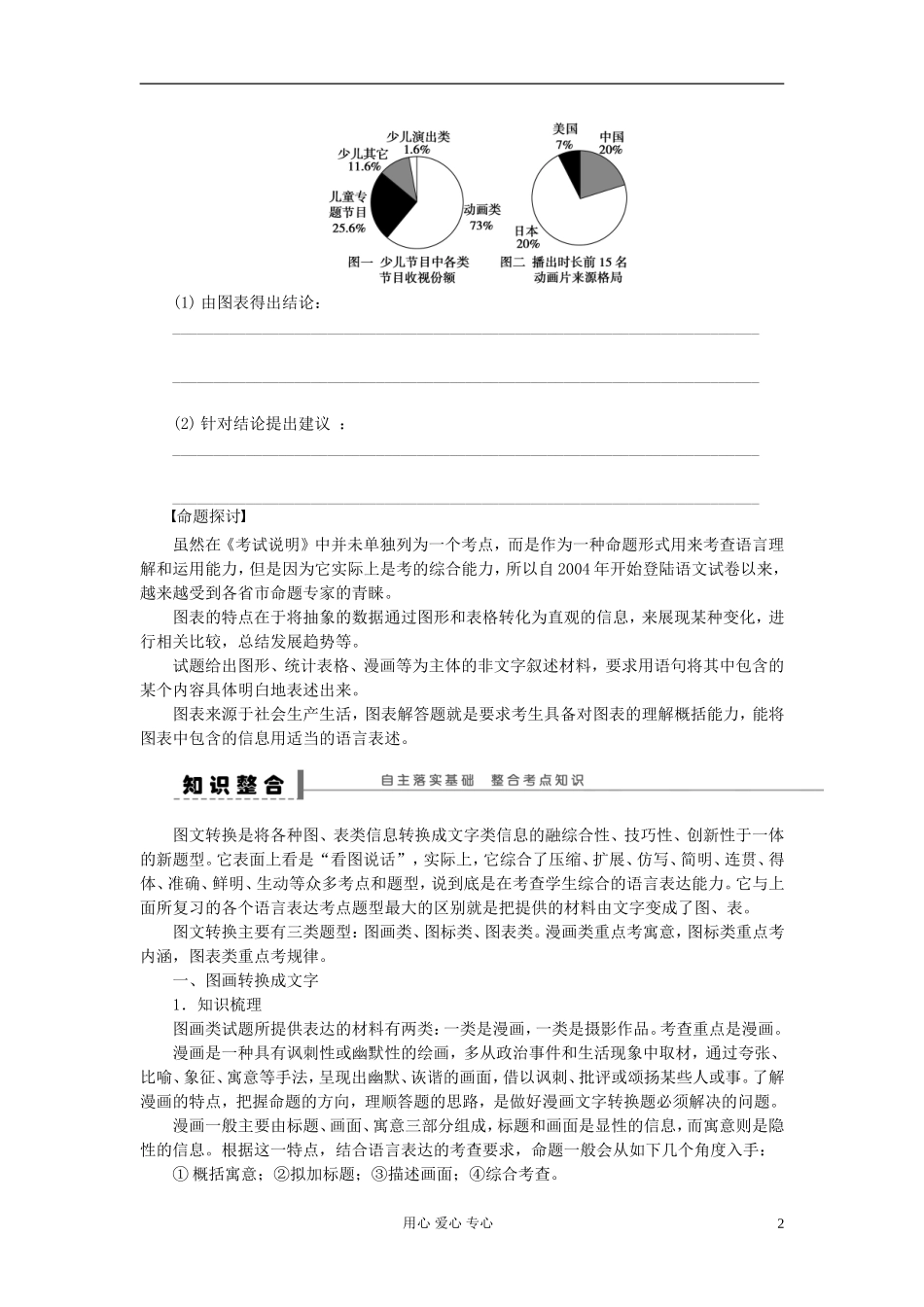 【步步高】高考语文一轮总复习 语言文字运用 图文转换(一)——审题答题规范学案19_第2页