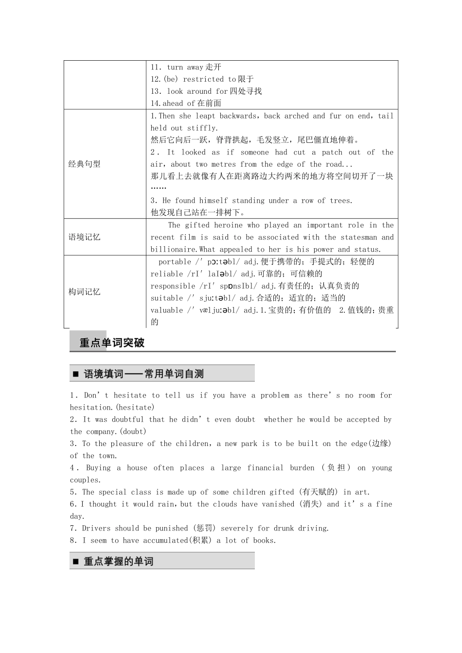 【步步高】2015届高考英语 Module 2 Fantasy Literature同步导学 外研版选修6_第2页