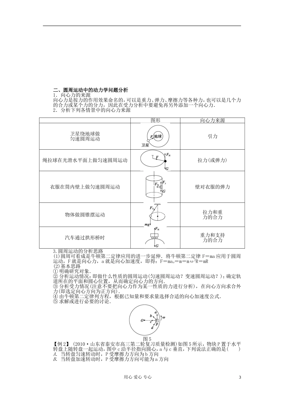 【步步高】2013年高考物理大一轮 第四章 18 圆周运动学案 新人教版必修2_第3页