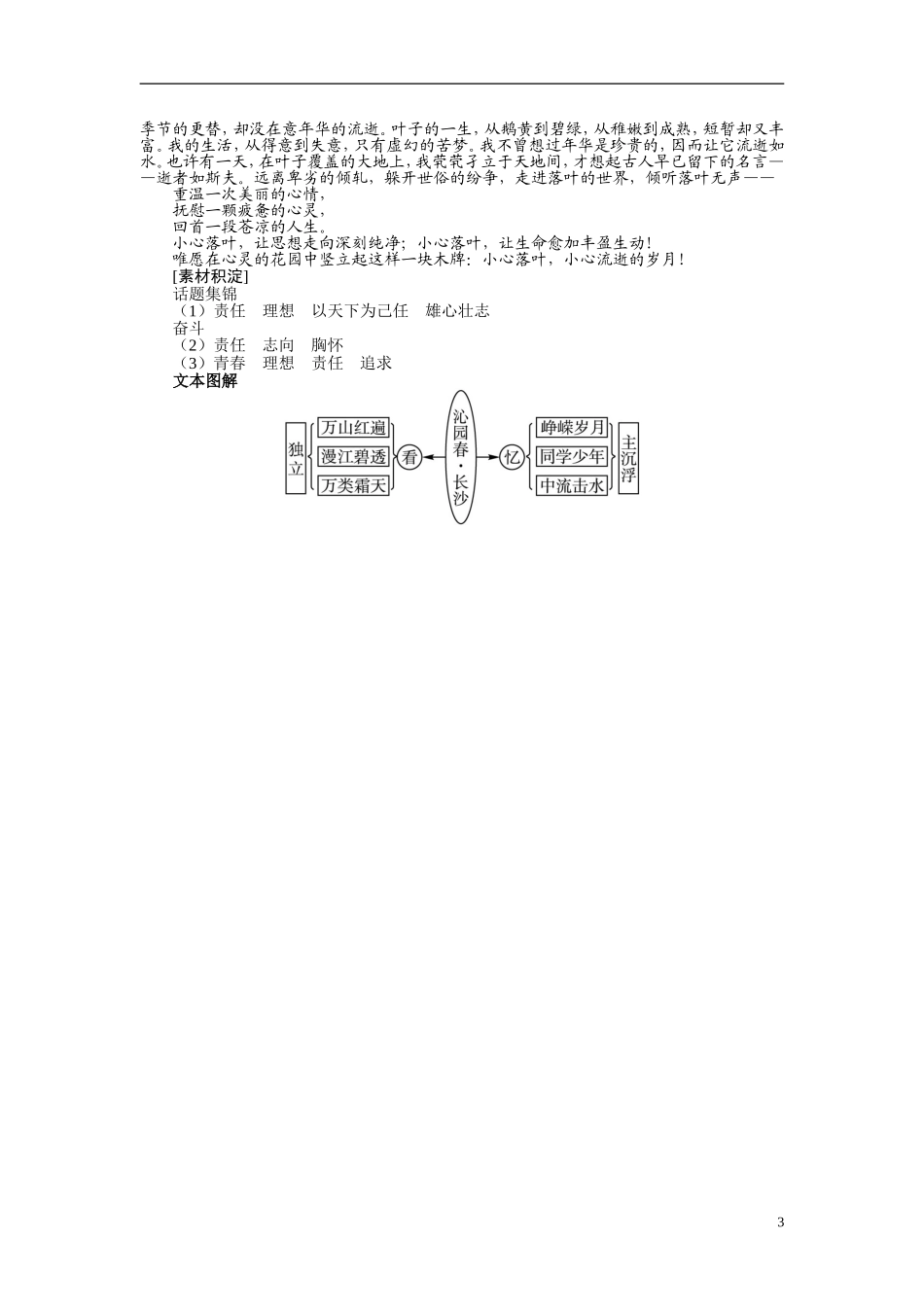 【志鸿全优设计】2013-2014学年高中语文 第一专 题沁园春长沙讲解与例题导学案 苏教必修1_第3页