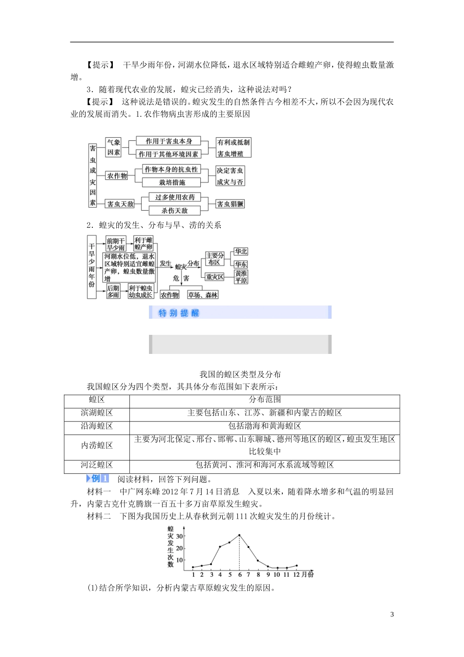 【课堂新坐标】（教师用书）2013-2014学年高中地理 第二单元 从主要灾种了解自然灾害 第三节 生物灾害教学设计 鲁教版选修5_第3页