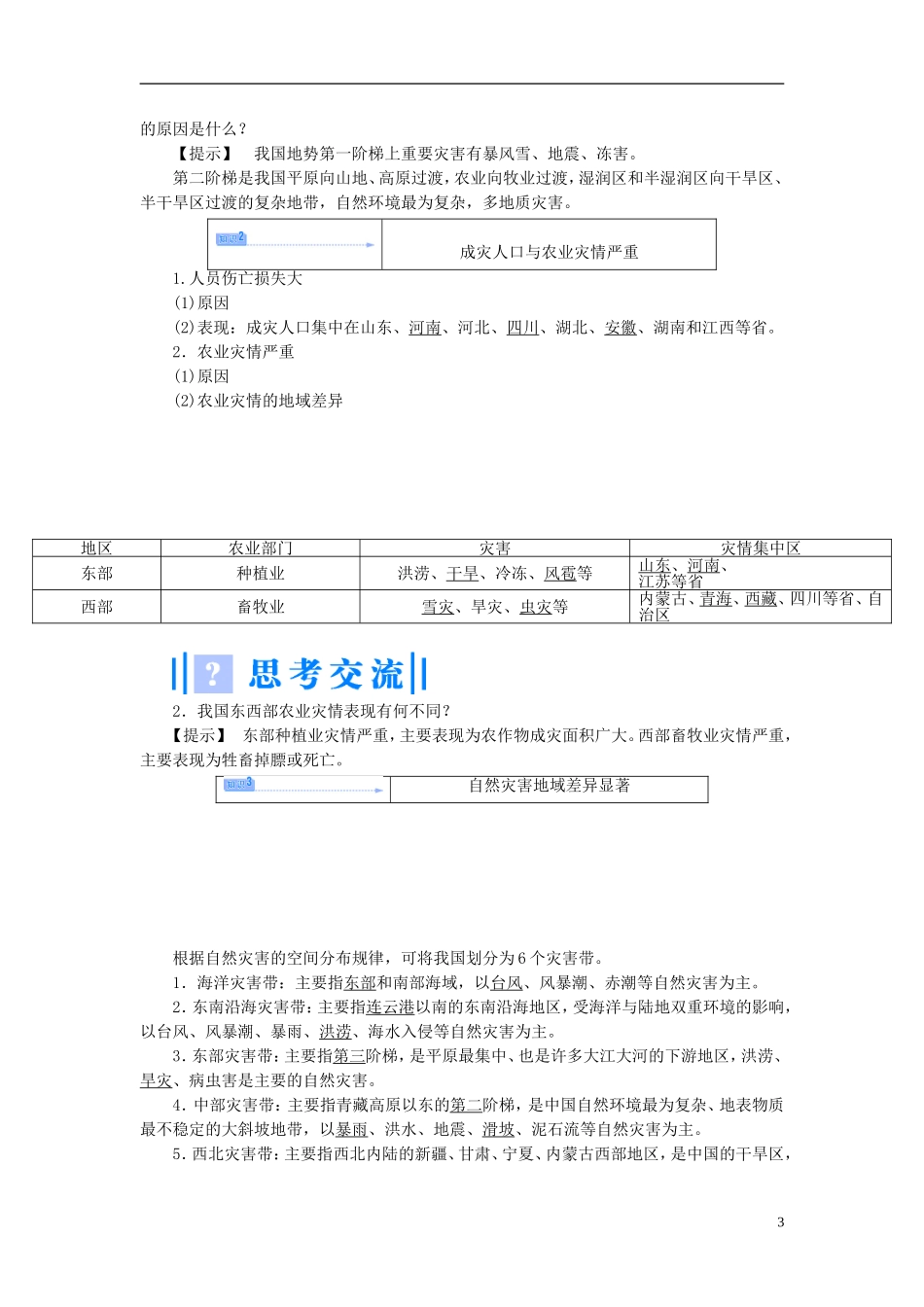 【课堂新坐标】（教师用书）2013-2014学年高中地理 第二章 中国的自然灾害教案 新人教版选修5_第3页