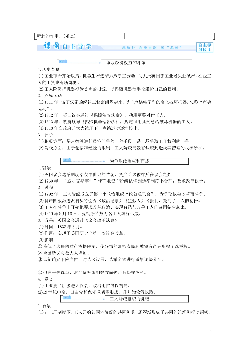 【课堂新坐标】（教师用书）2013-2014学年高中历史 专题五 人民群众争取民主的斗争 人民版选修2_第2页