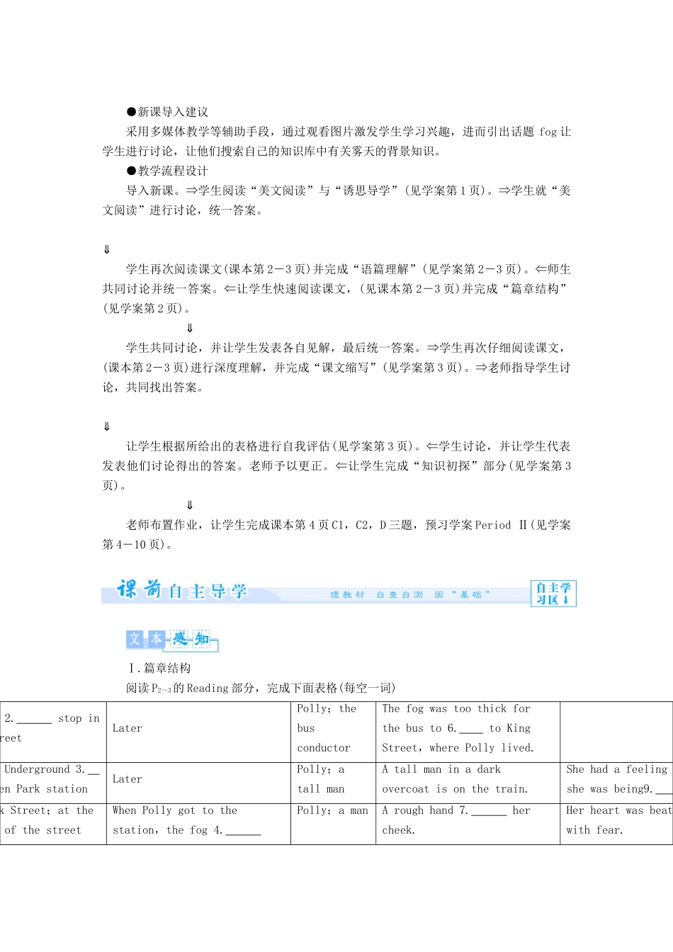【课堂新坐标】（教师用书）2013-2014学年高中英语 Unit 1 The world of our senses Task教案 牛津译林版必修3_第3页
