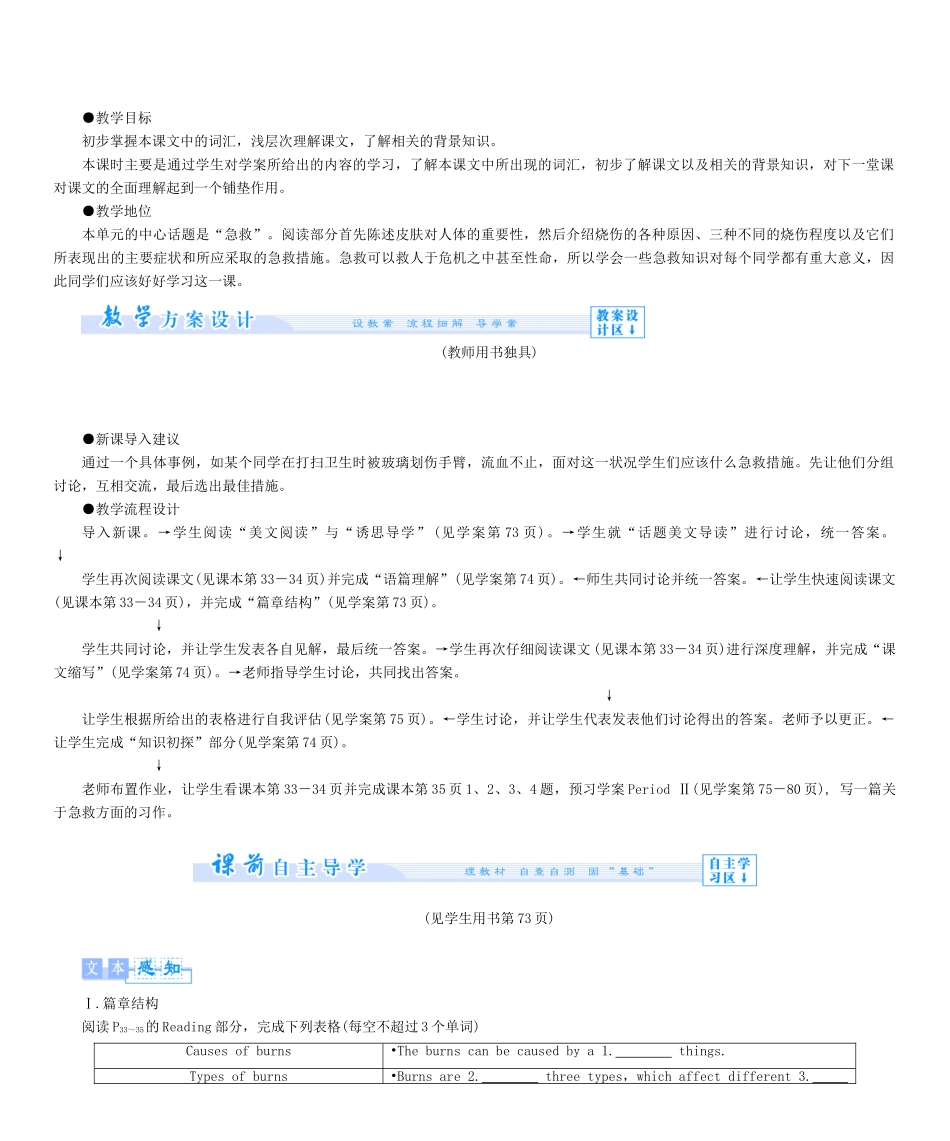 【课堂新坐标】（教师用书）2013-2014学年高中英语 Unit 5 First aid同步备课参考 _第2页