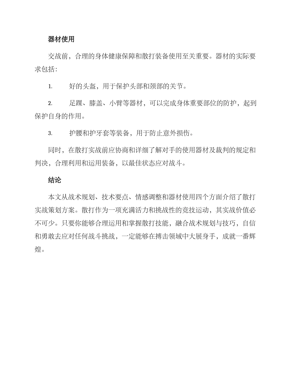散打实战策划方案_第3页