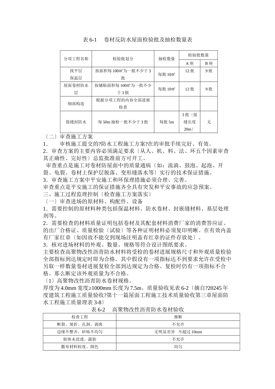 文化广场屋面卷材防水监理实施细则_第3页