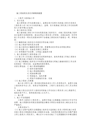 施工管理流程及责任详解