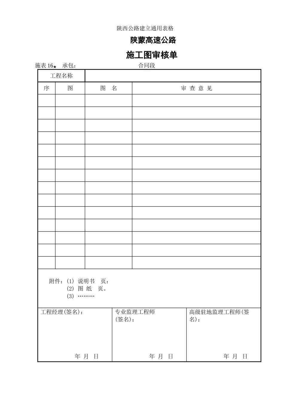 施管表  施工图审核报告单_第1页