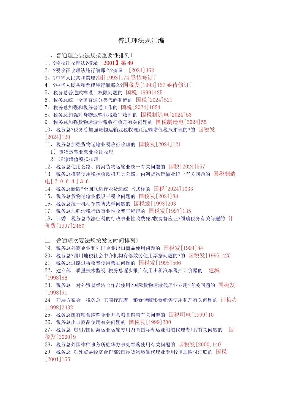 普通发票管理法规汇编_第1页