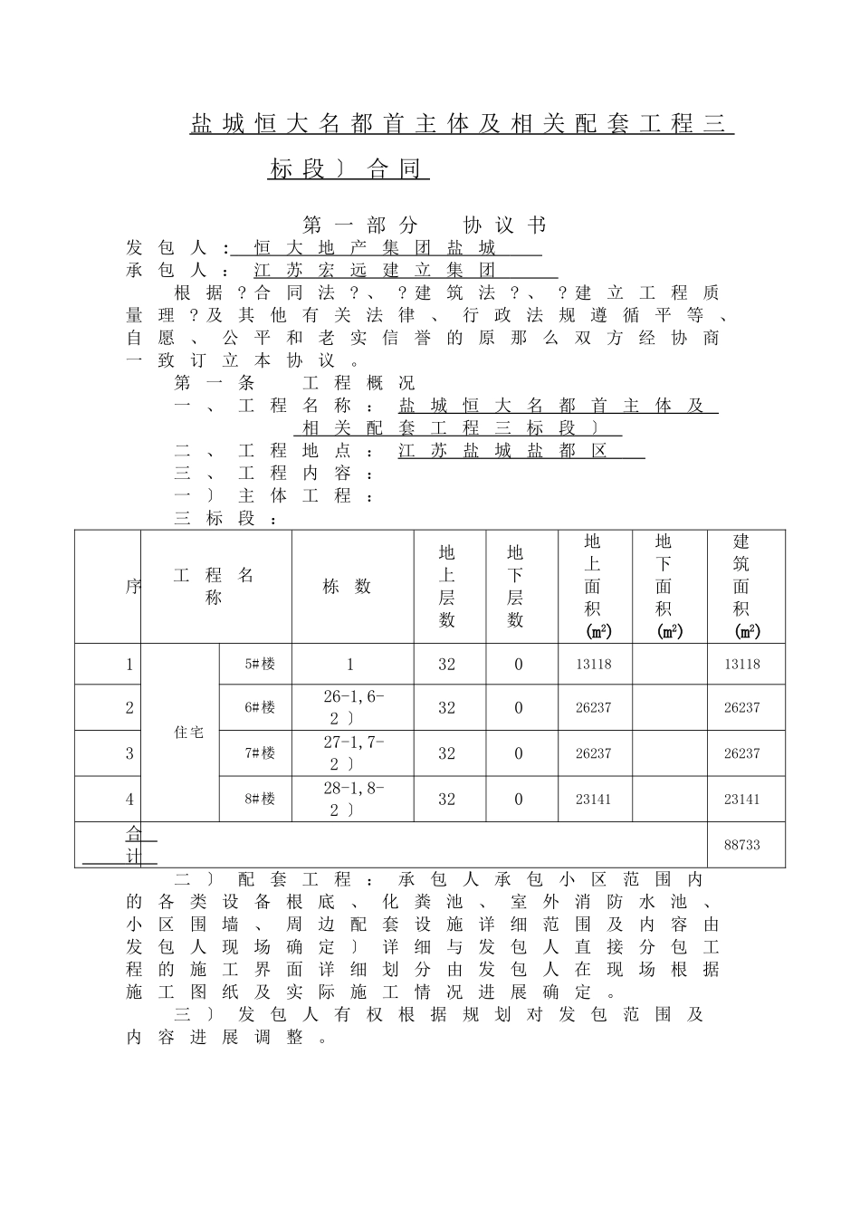 某地产名都主体及相关配套工程合同_第3页