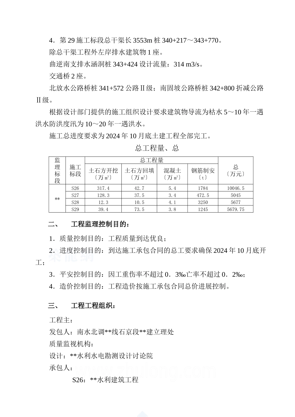 某监理标段水利工程监理规划_第3页