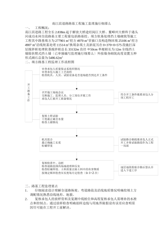 某道路路基工程施工监理实施细则