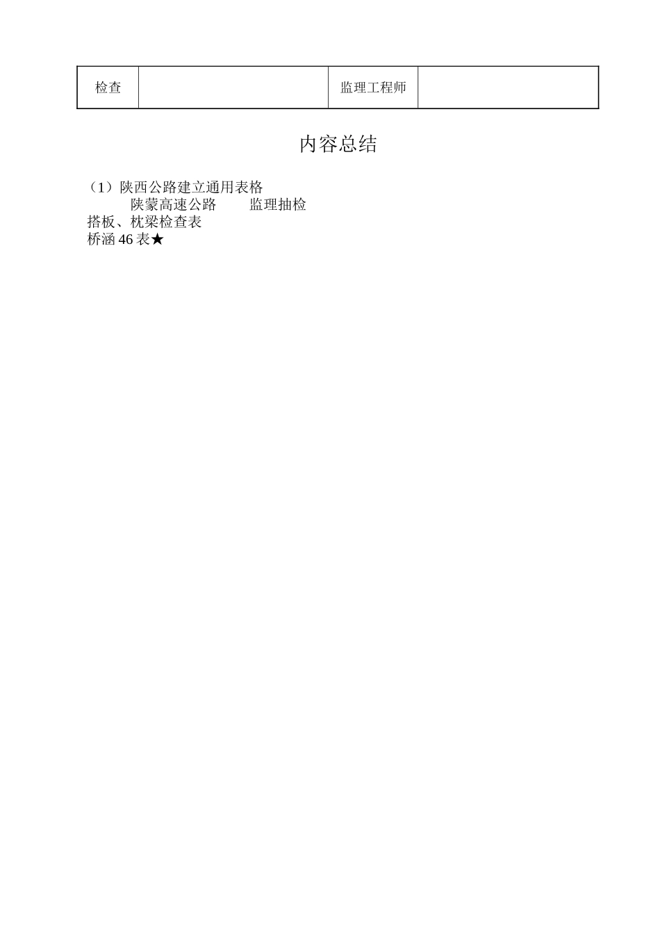 桥涵表46搭板、枕梁检查表_第2页