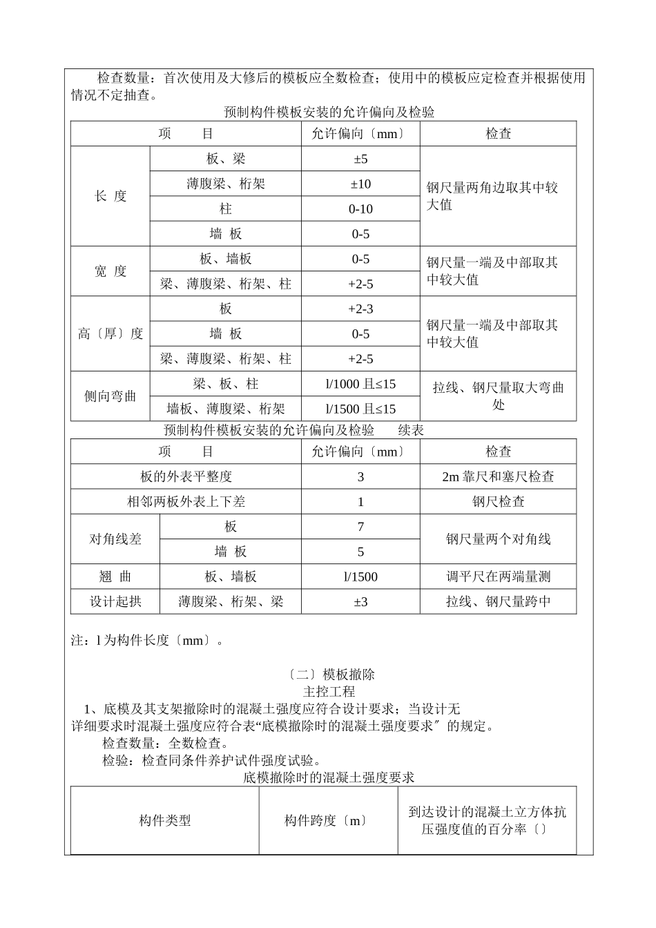 模板工程施工技术交底 _第3页