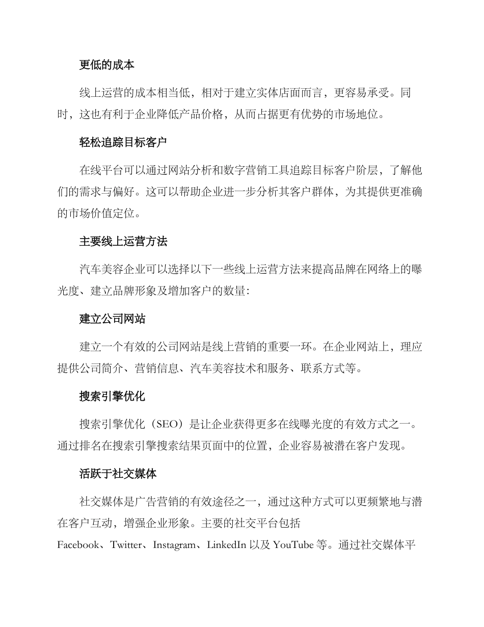 汽车美容线上运营方案_第2页