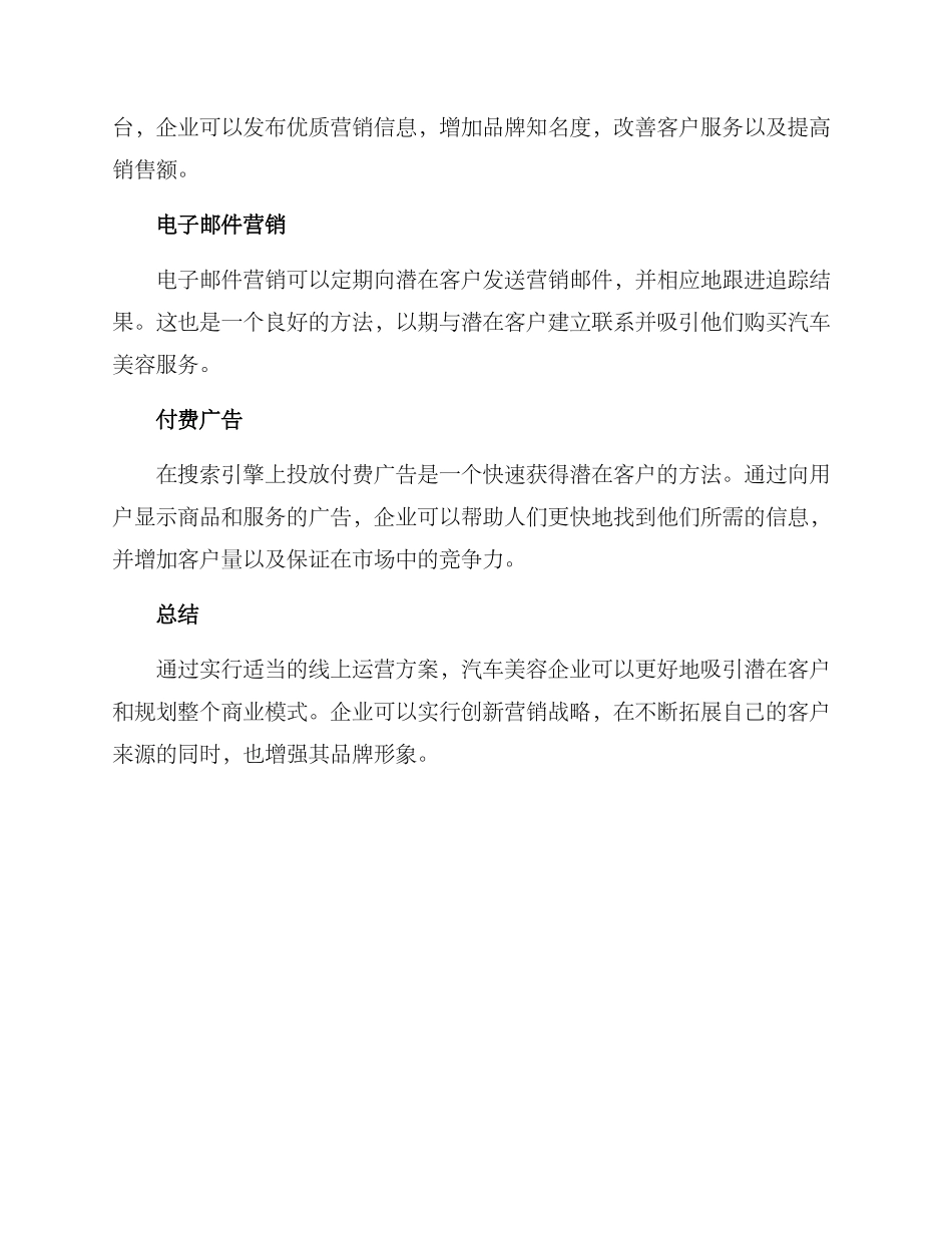 汽车美容线上运营方案_第3页