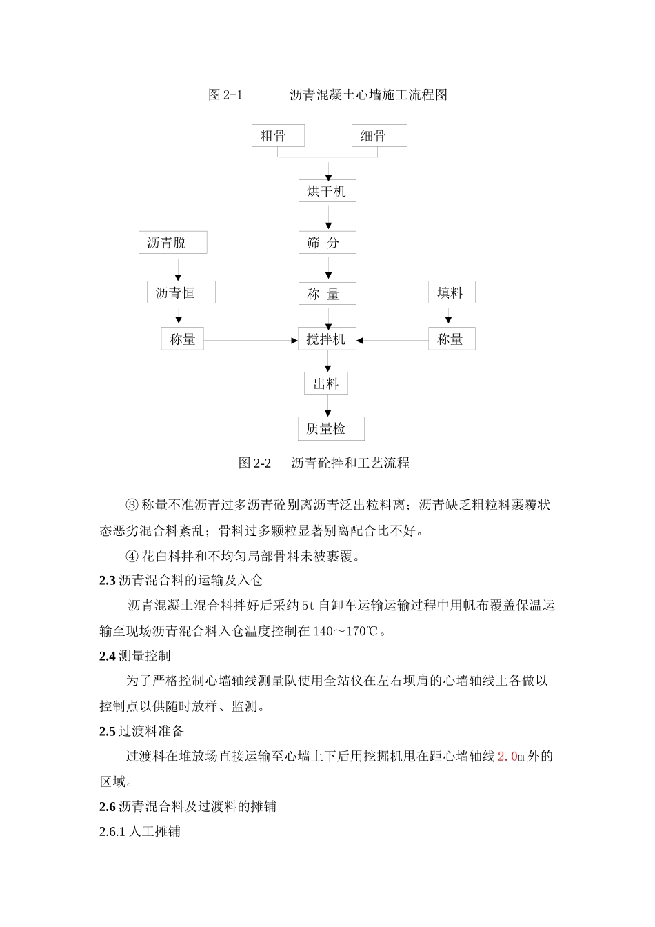 沥青混凝土心墙施工技术交底_第2页