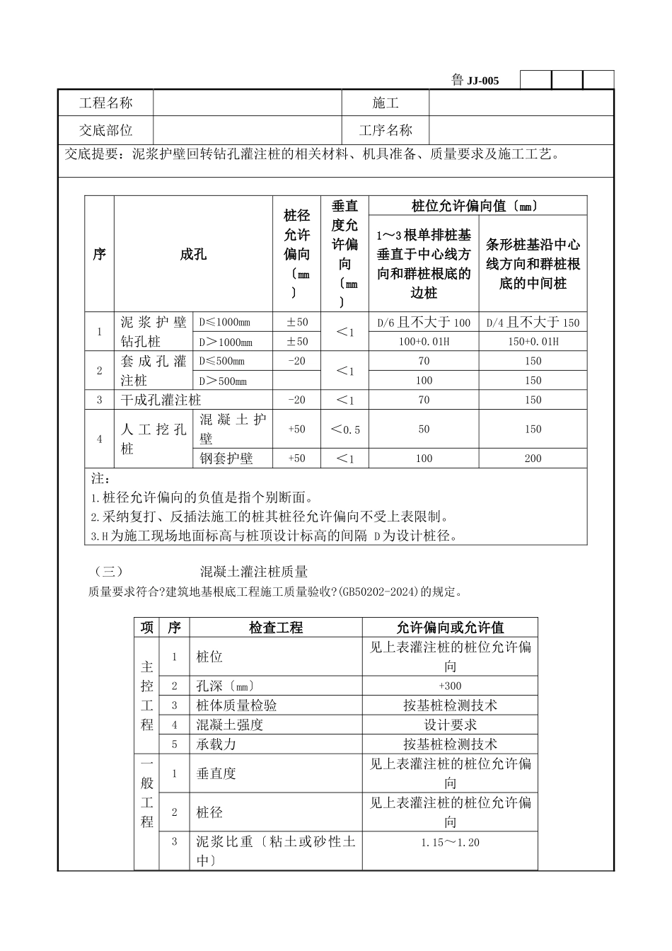泥浆护壁回转钻孔灌注桩技术交底1_第2页